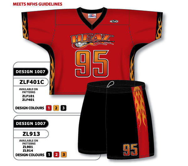 Athletic Knit Custom Sublimated Lacrosse Uniform Set Design 1007 (ZLFS401-1007)